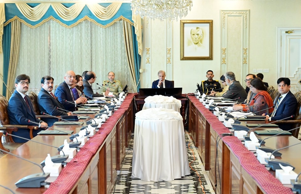 Prime Minister Muhammad Shehbaz Sharif chairs a review meeting on National Youth Employment Plan in Islamabad.